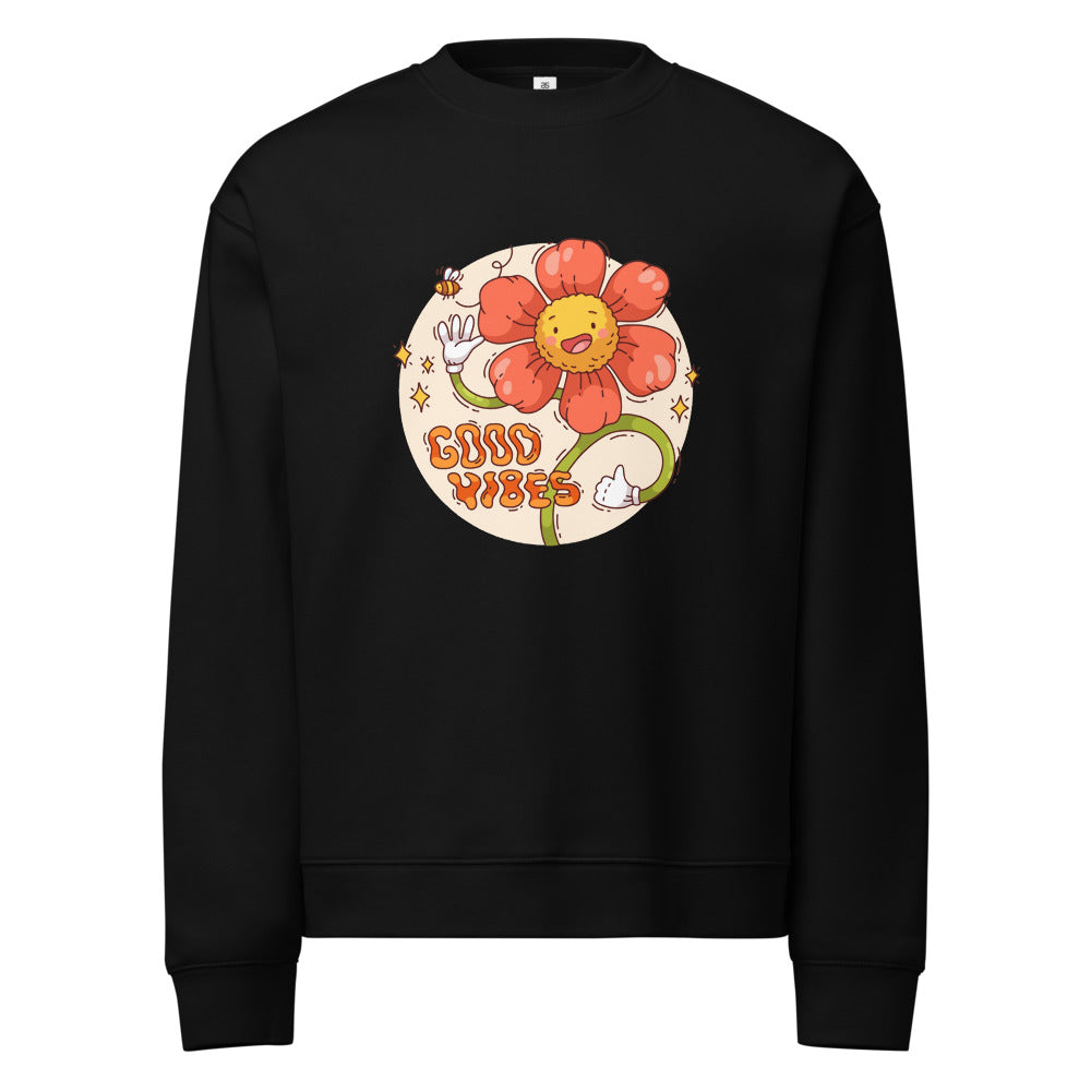Good vides | Unisex Relax Crew Neck Sweatshirt | AS Colour 5160