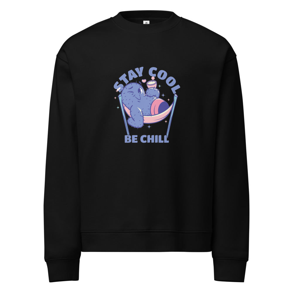 Stay cool be chill | Unisex Relax Crew Neck Sweatshirt | AS Colour 5160