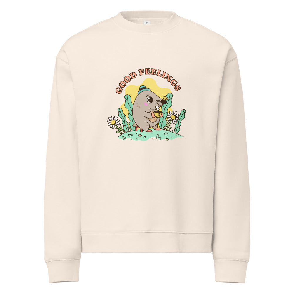 Good feelings | Unisex Relax Crew Neck Sweatshirt | AS Colour 5160
