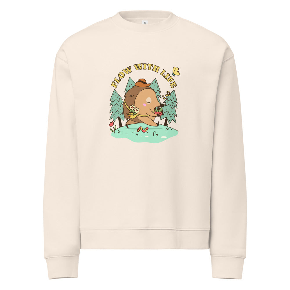 Flow with life | Unisex Relax Crew Neck Sweatshirt | AS Colour 5160