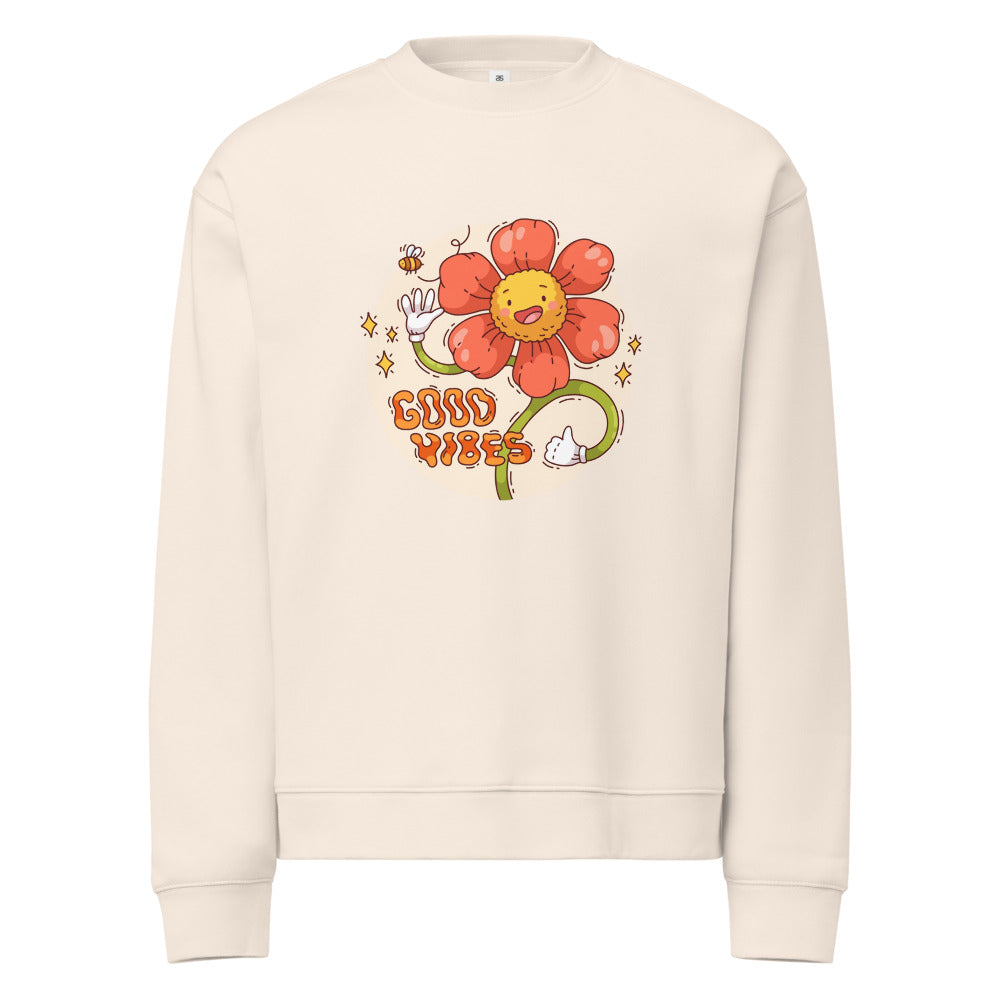 Good vides | Unisex Relax Crew Neck Sweatshirt | AS Colour 5160