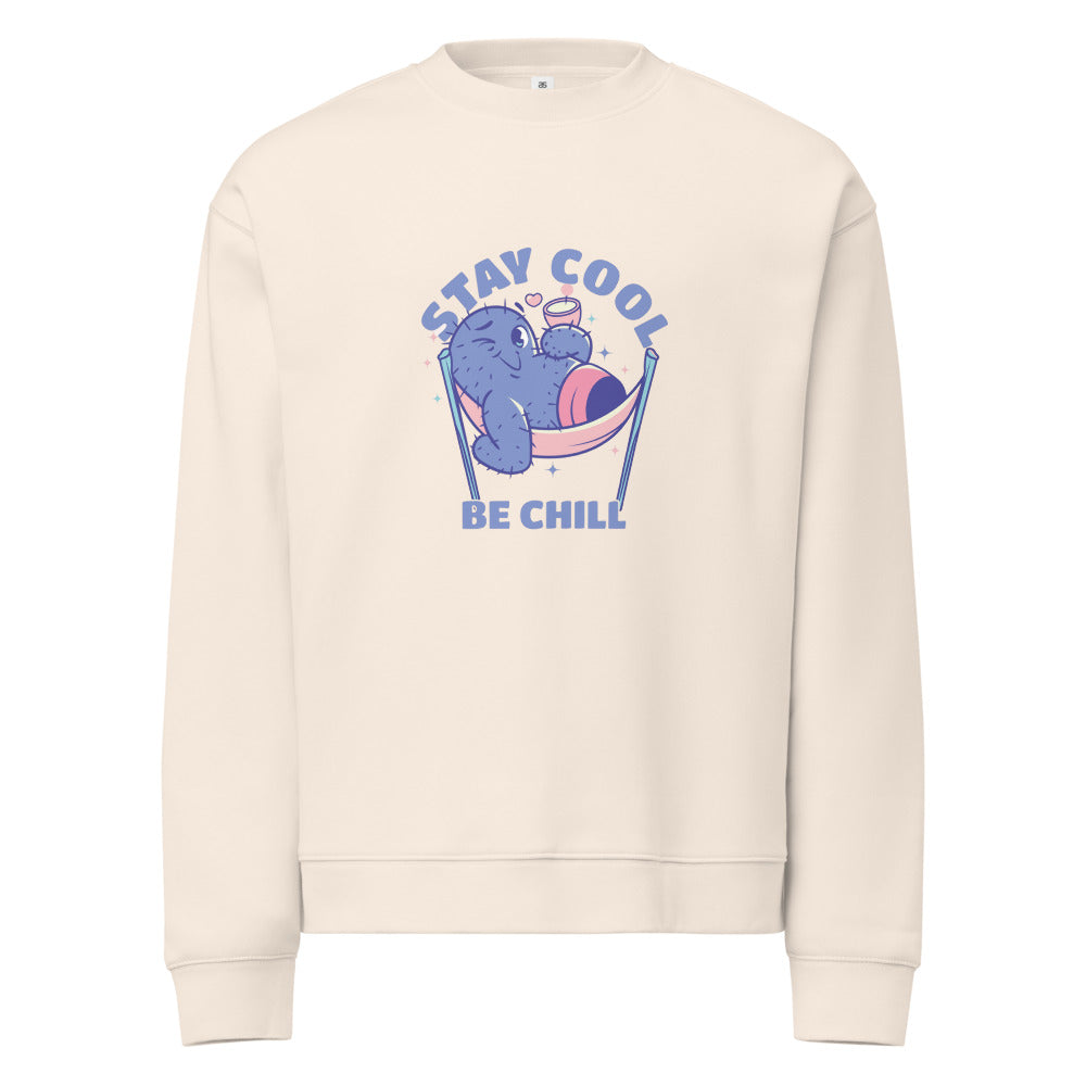 Stay cool be chill | Unisex Relax Crew Neck Sweatshirt | AS Colour 5160