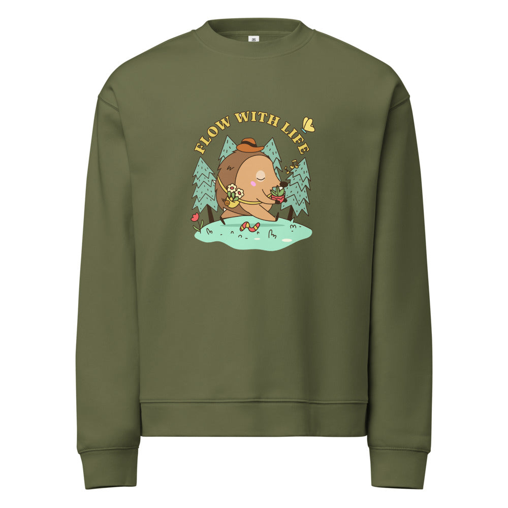 Flow with life | Unisex Relax Crew Neck Sweatshirt | AS Colour 5160