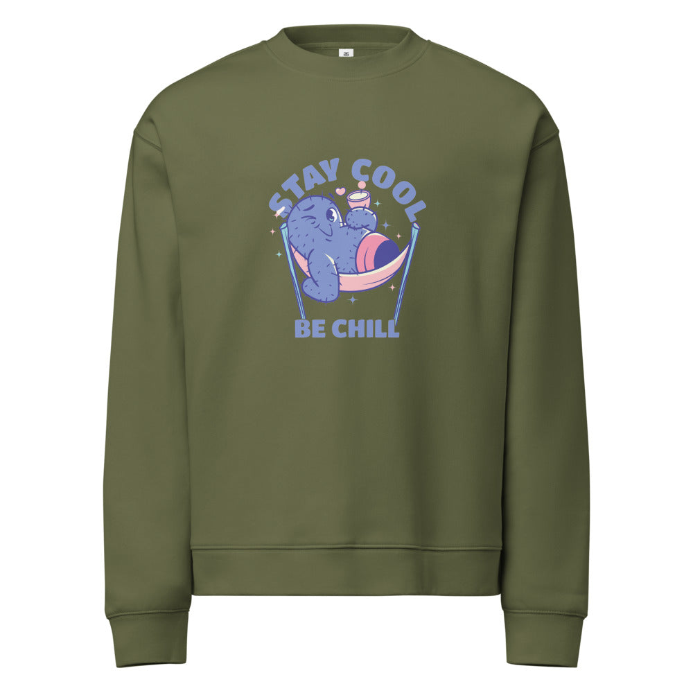 Stay cool be chill | Unisex Relax Crew Neck Sweatshirt | AS Colour 5160