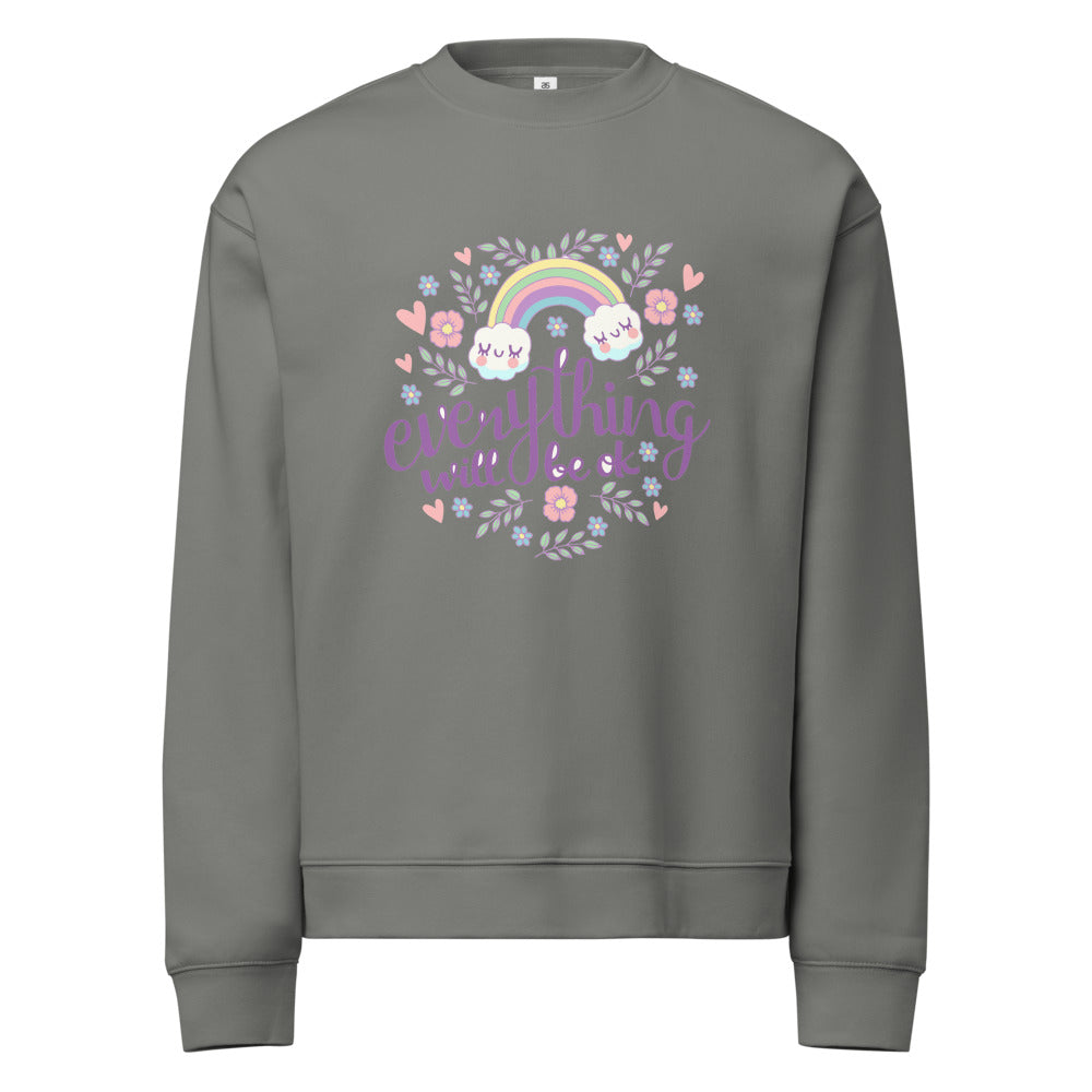 Rainbow - Everything will be ok | Unisex Relax Crew Neck Sweatshirt | AS Colour 5160