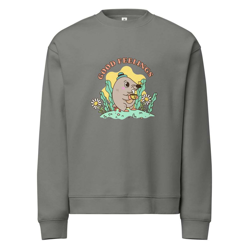 Good feelings | Unisex Relax Crew Neck Sweatshirt | AS Colour 5160