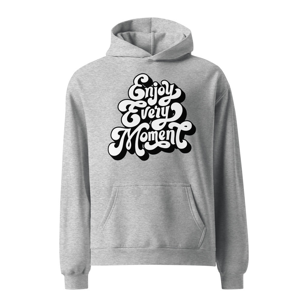 Enjoy every moments white | Unisex Relax Hoodie | AS Colour 5161
