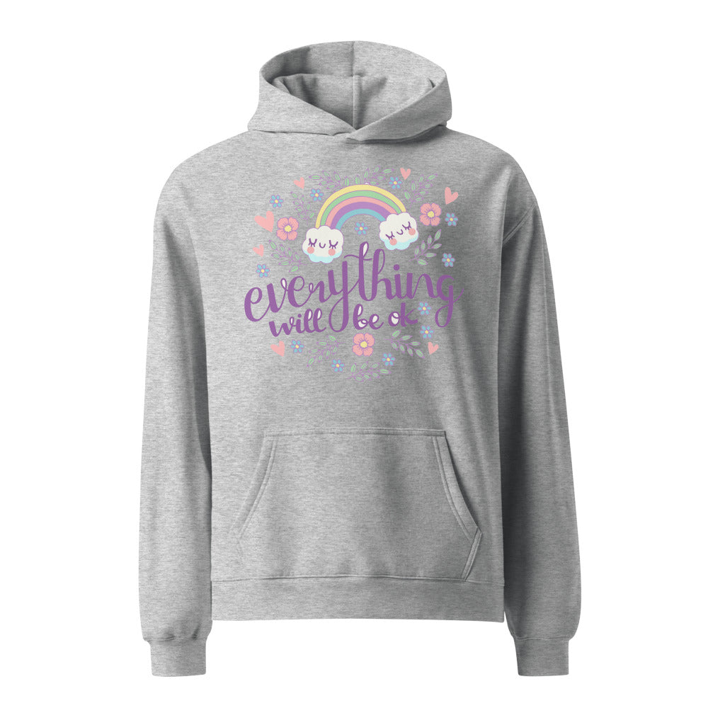 Rainbow - Everything will be ok | Unisex Relax Hoodie | AS Colour 5161