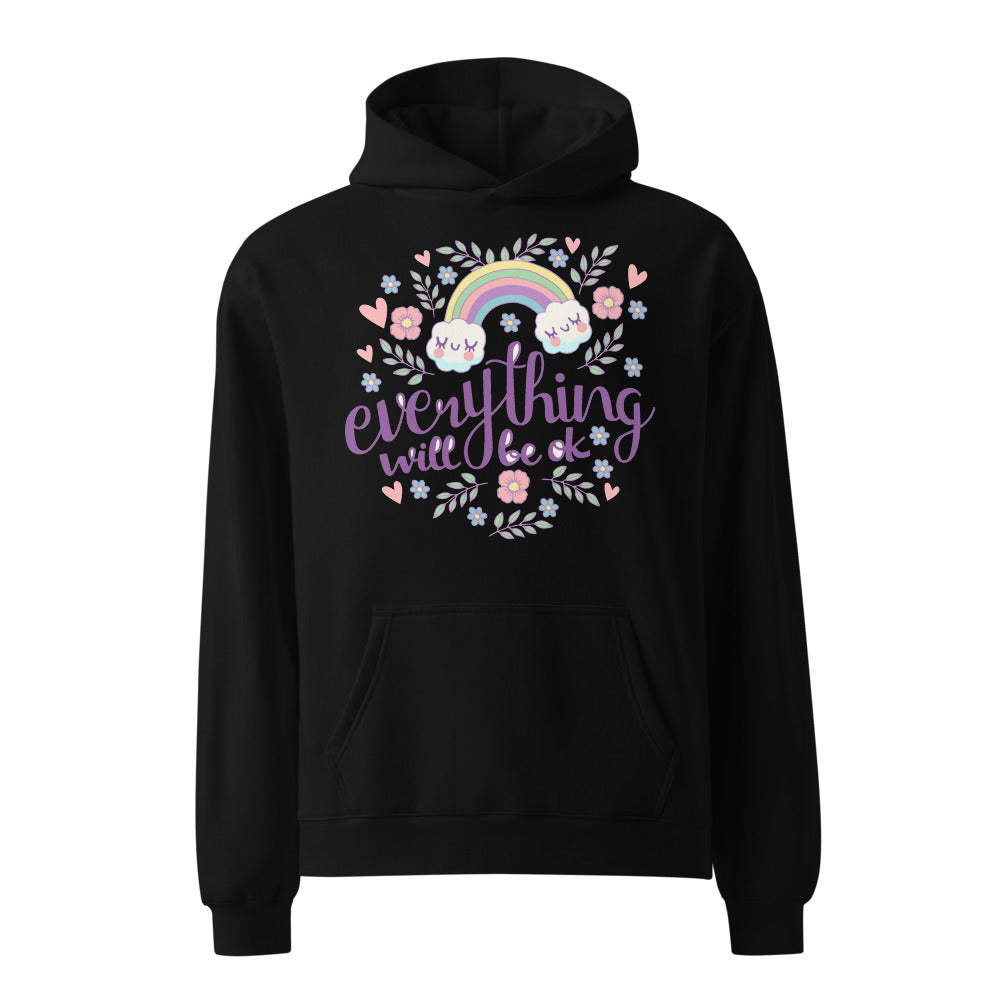 Rainbow - Everything will be ok | Unisex Relax Hoodie | AS Colour 5161