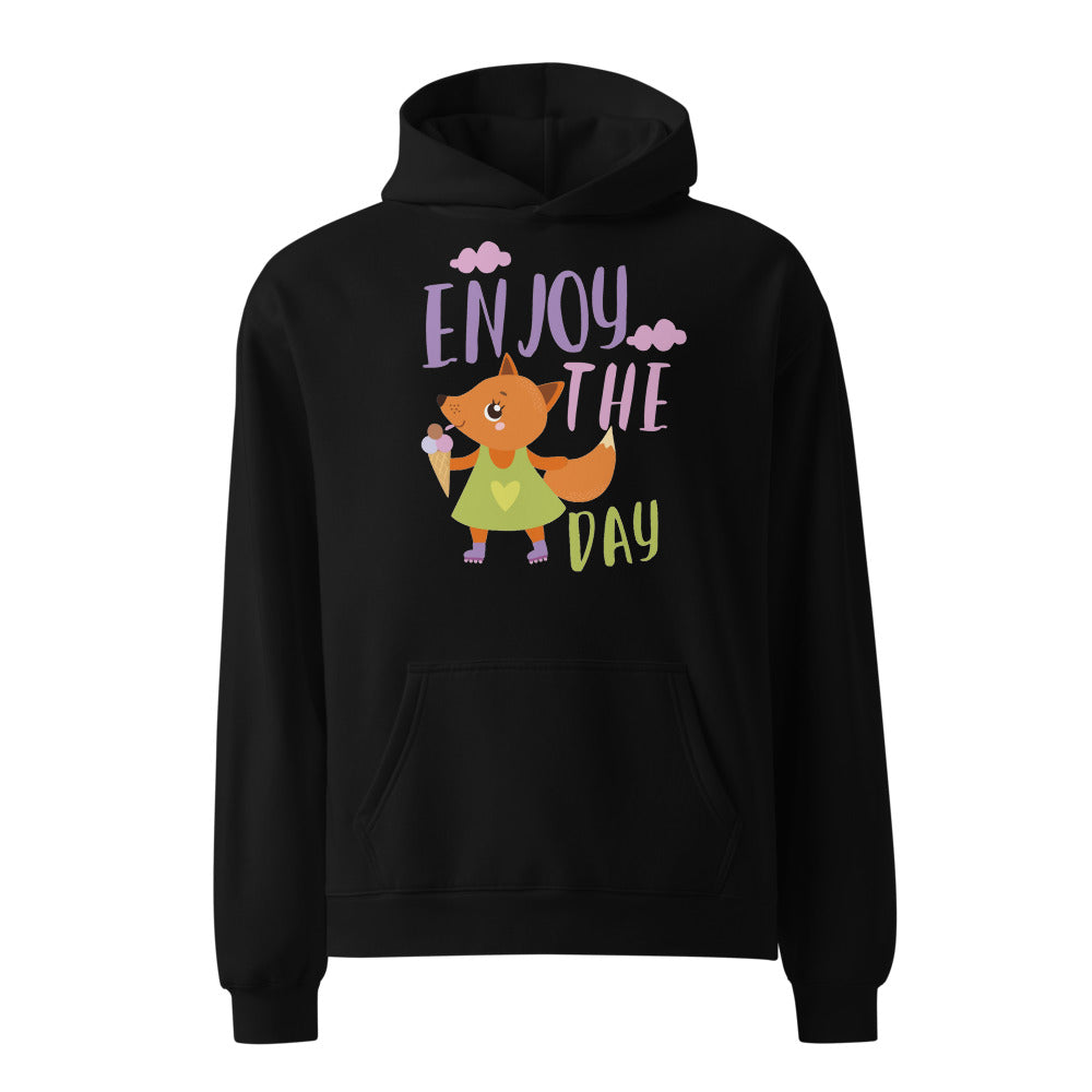 Orange fox - Ẹnoy the day | Unisex Relax Hoodie | AS Colour 5161