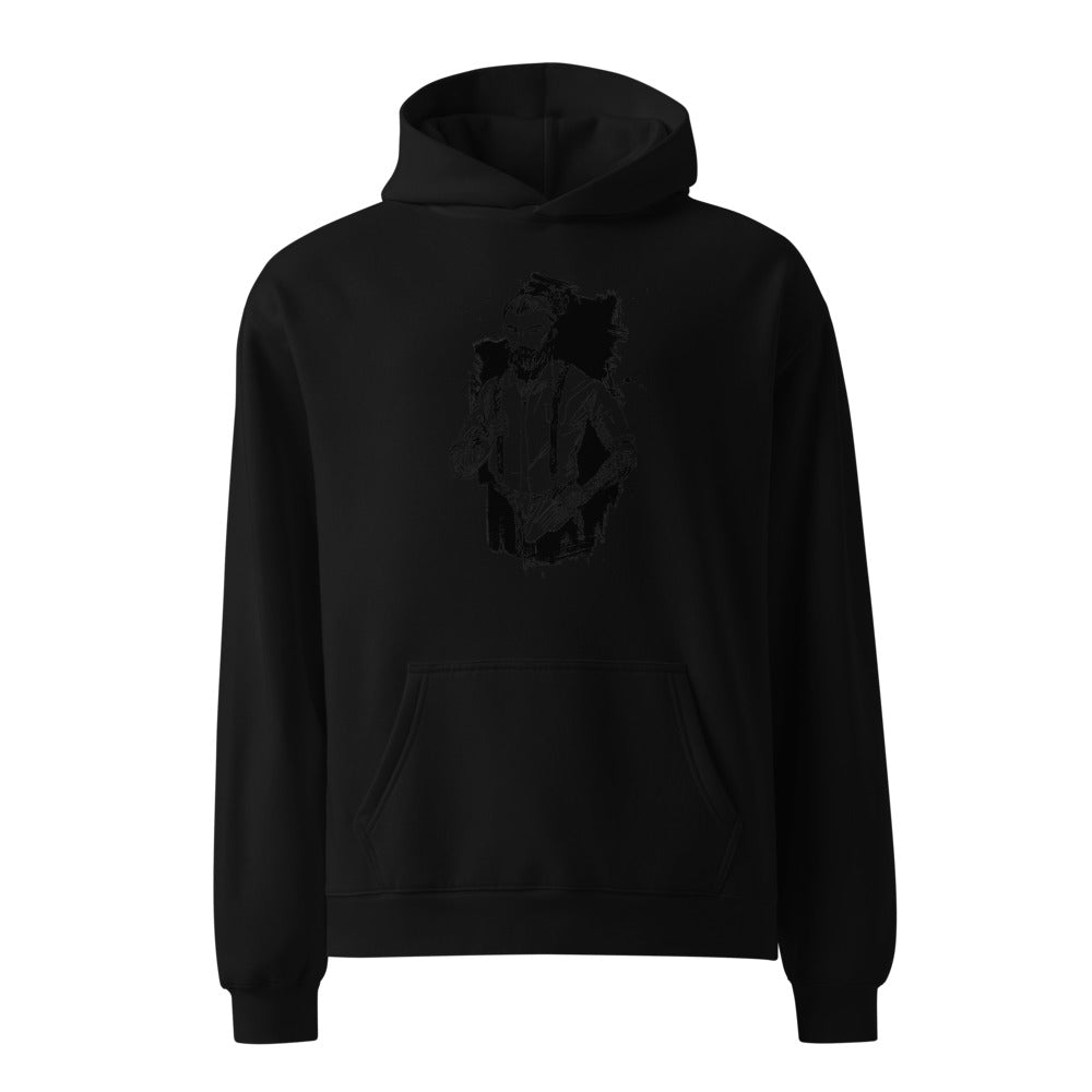 Black & White bearded man suit | Unisex Relax Hoodie | AS Colour 5161