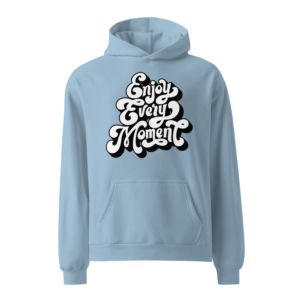 Enjoy every moments white | Unisex Relax Hoodie | AS Colour 5161