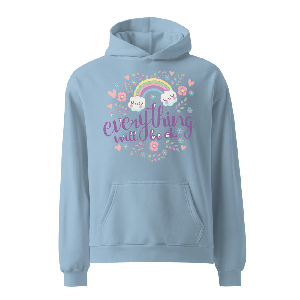 Rainbow - Everything will be ok | Unisex Relax Hoodie | AS Colour 5161