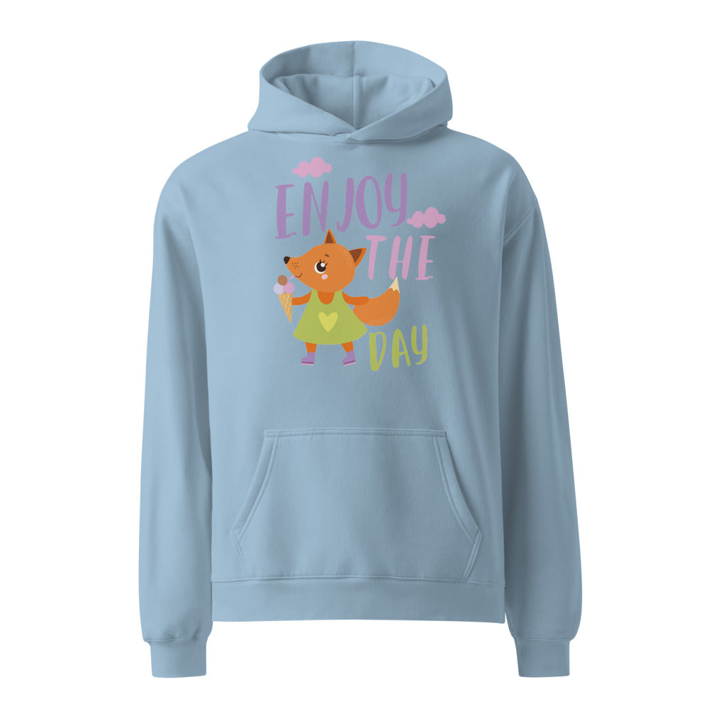 Orange fox - Ẹnoy the day | Unisex Relax Hoodie | AS Colour 5161