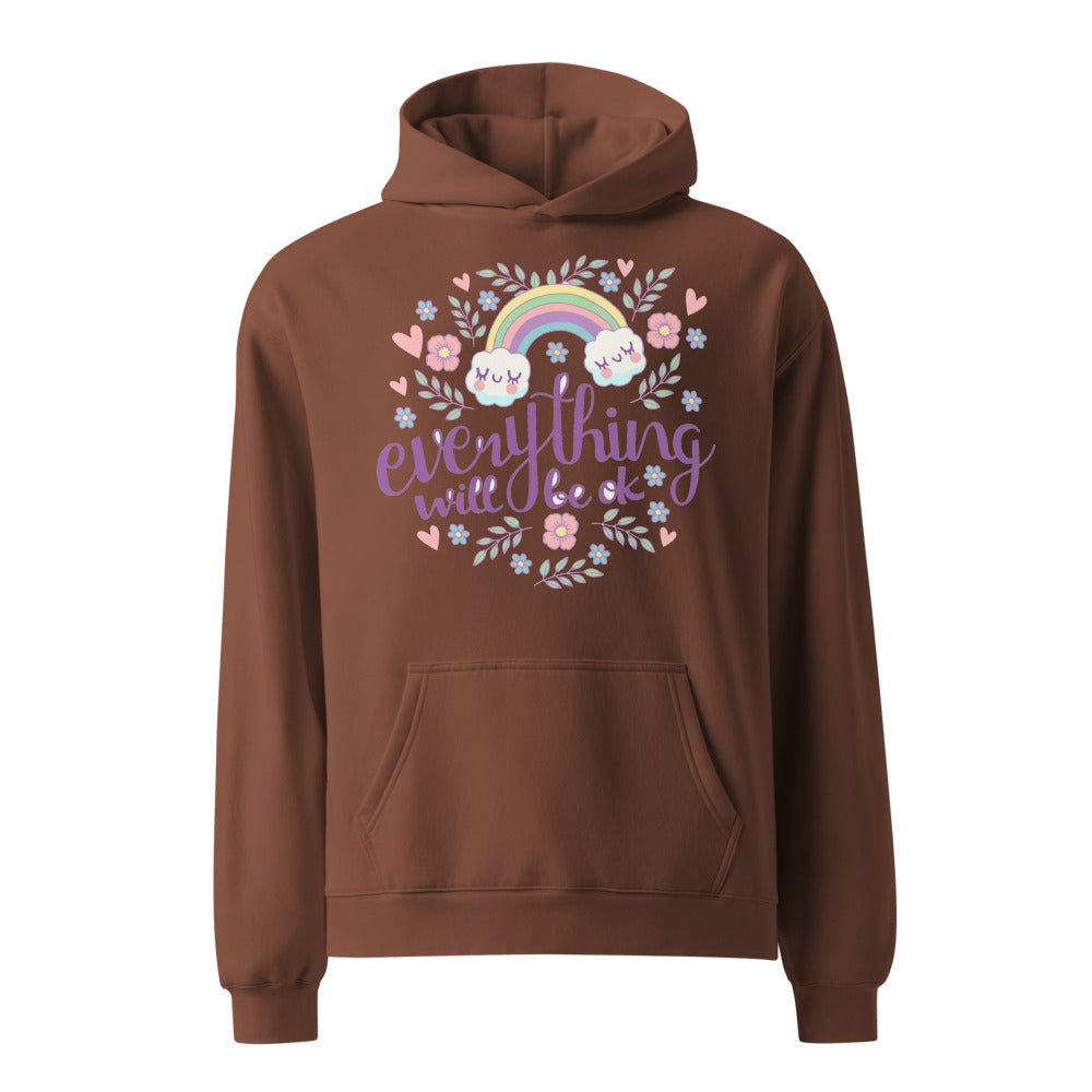 Rainbow - Everything will be ok | Unisex Relax Hoodie | AS Colour 5161