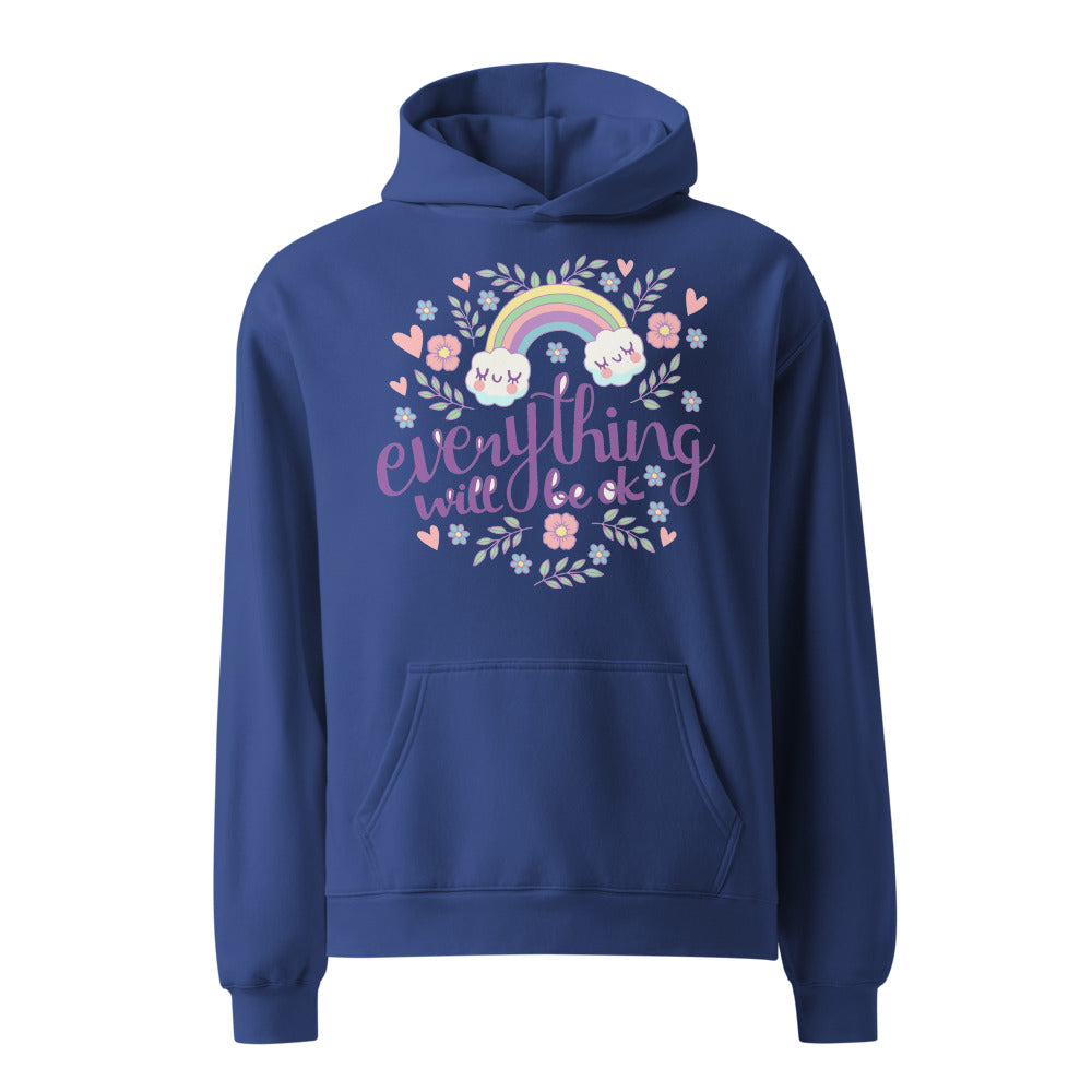 Rainbow - Everything will be ok | Unisex Relax Hoodie | AS Colour 5161