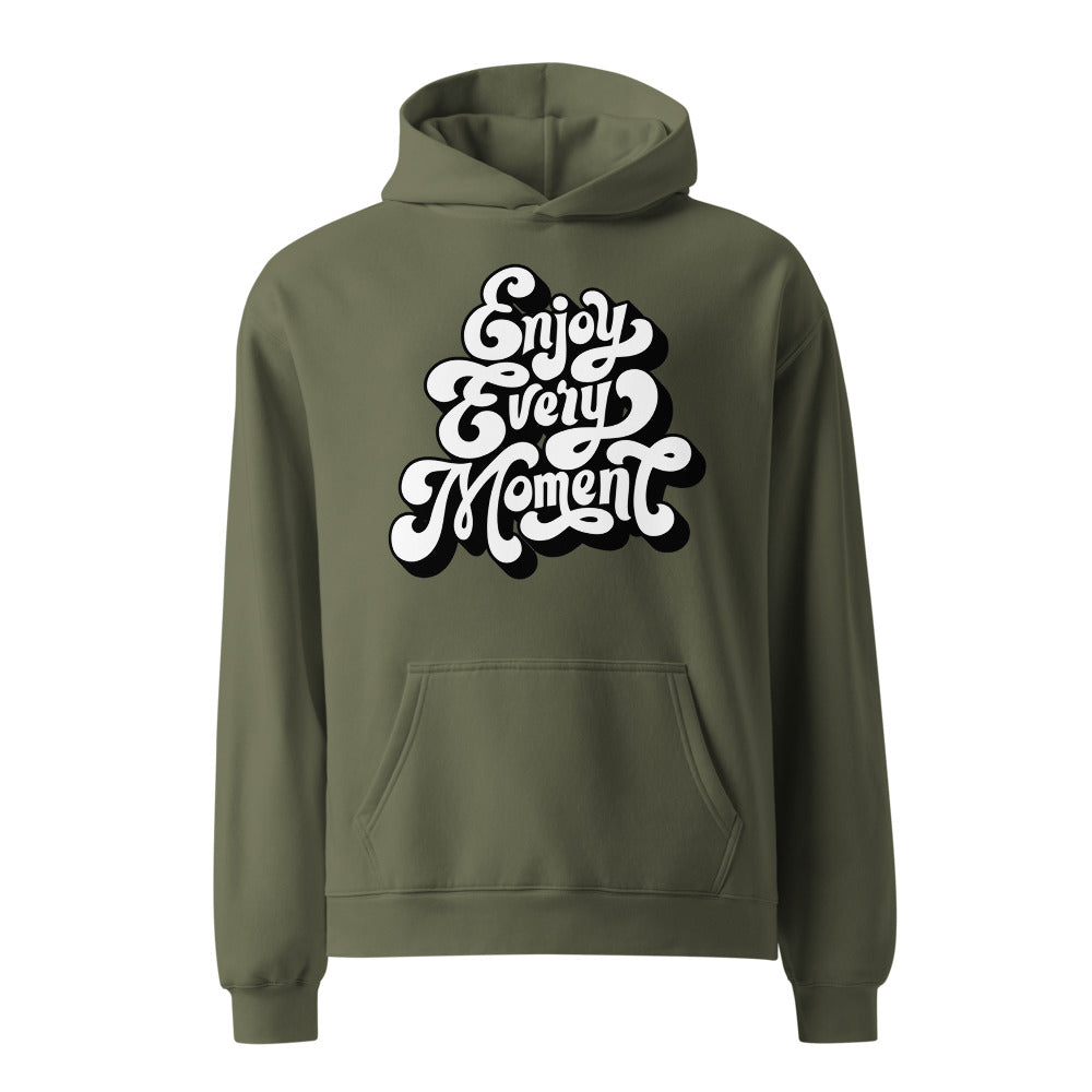 Enjoy every moments white | Unisex Relax Hoodie | AS Colour 5161