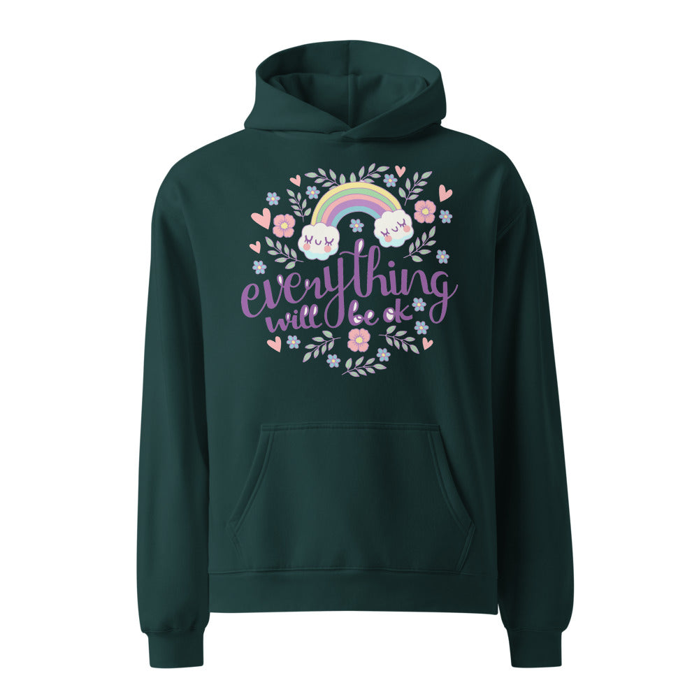 Rainbow - Everything will be ok | Unisex Relax Hoodie | AS Colour 5161