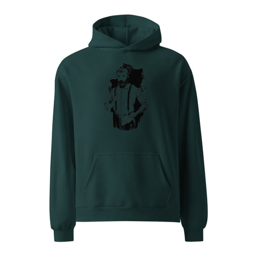 Black & White bearded man suit | Unisex Relax Hoodie | AS Colour 5161