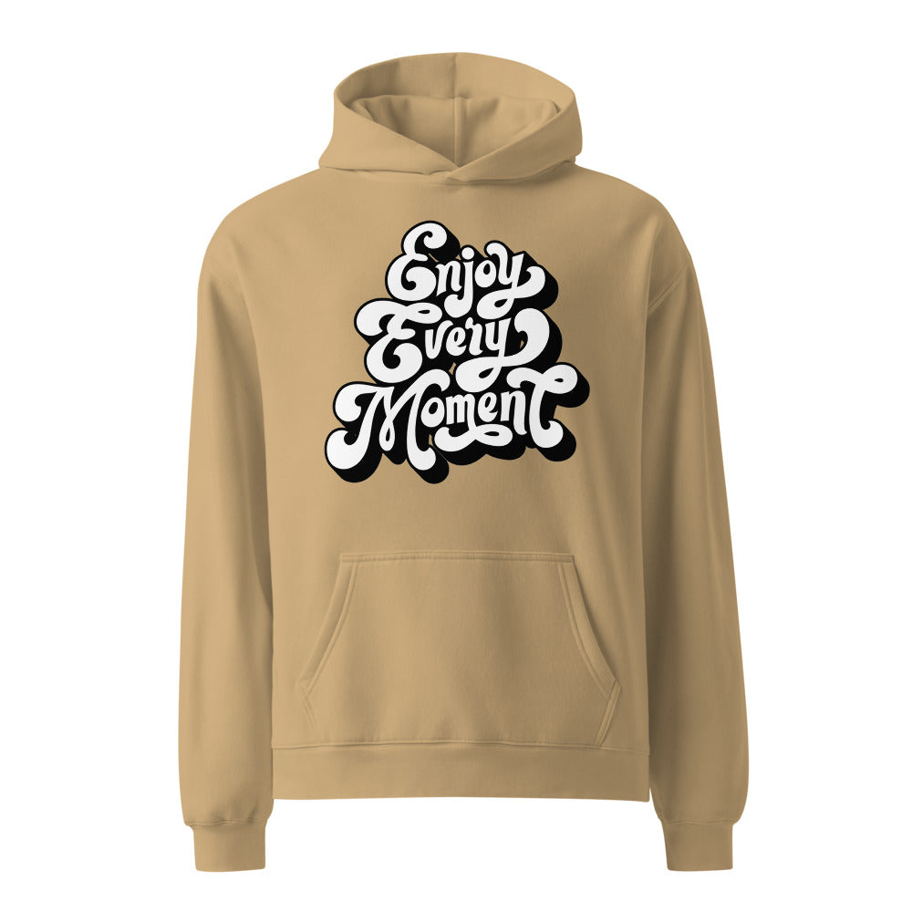 Enjoy every moments white | Unisex Relax Hoodie | AS Colour 5161