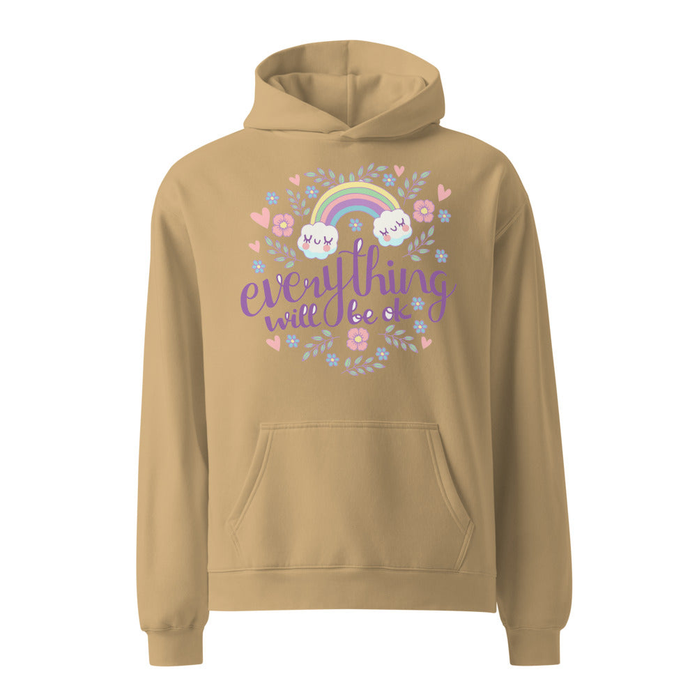 Rainbow - Everything will be ok | Unisex Relax Hoodie | AS Colour 5161