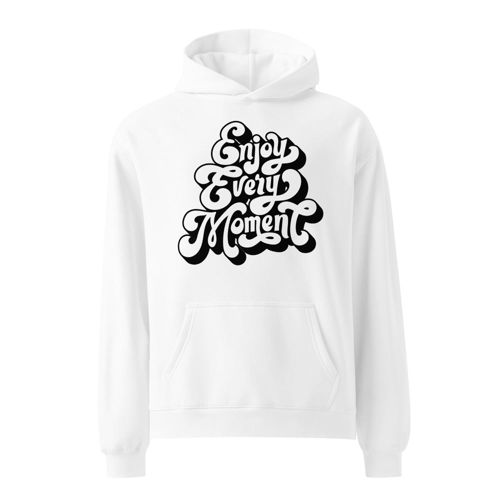 Enjoy every moments white | Unisex Relax Hoodie | AS Colour 5161
