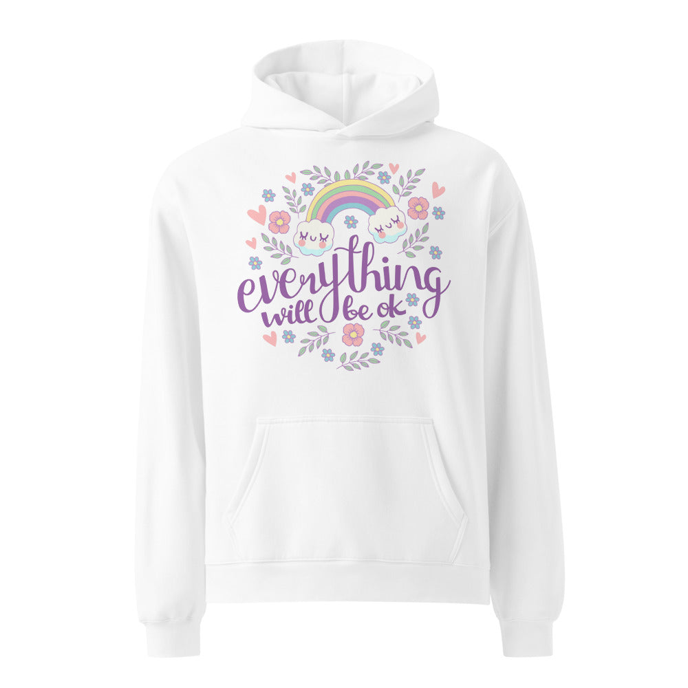 Rainbow - Everything will be ok | Unisex Relax Hoodie | AS Colour 5161