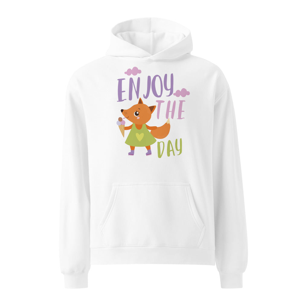 Orange fox - Ẹnoy the day | Unisex Relax Hoodie | AS Colour 5161