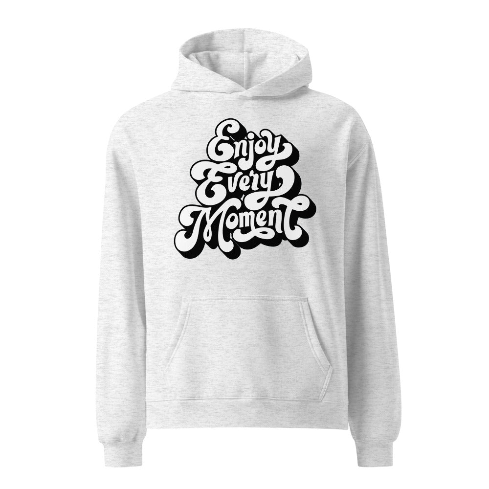 Enjoy every moments white | Unisex Relax Hoodie | AS Colour 5161
