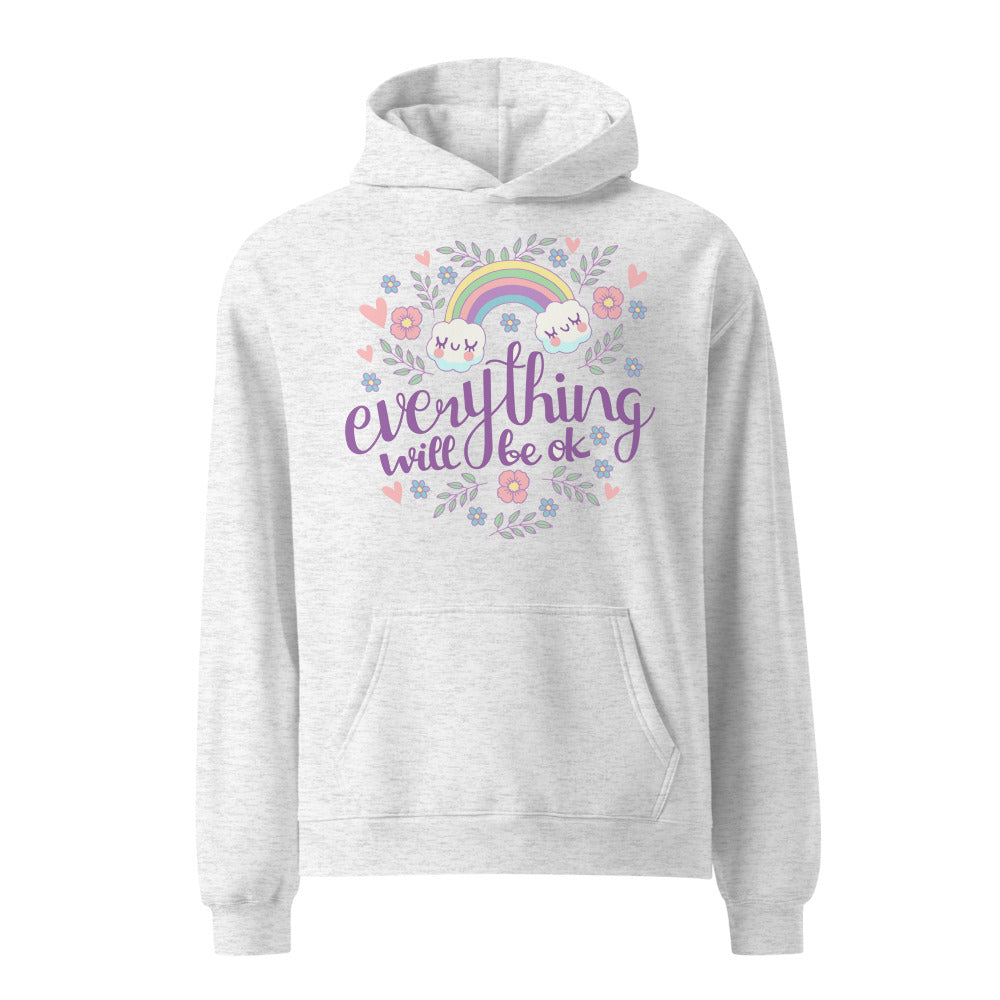 Rainbow - Everything will be ok | Unisex Relax Hoodie | AS Colour 5161
