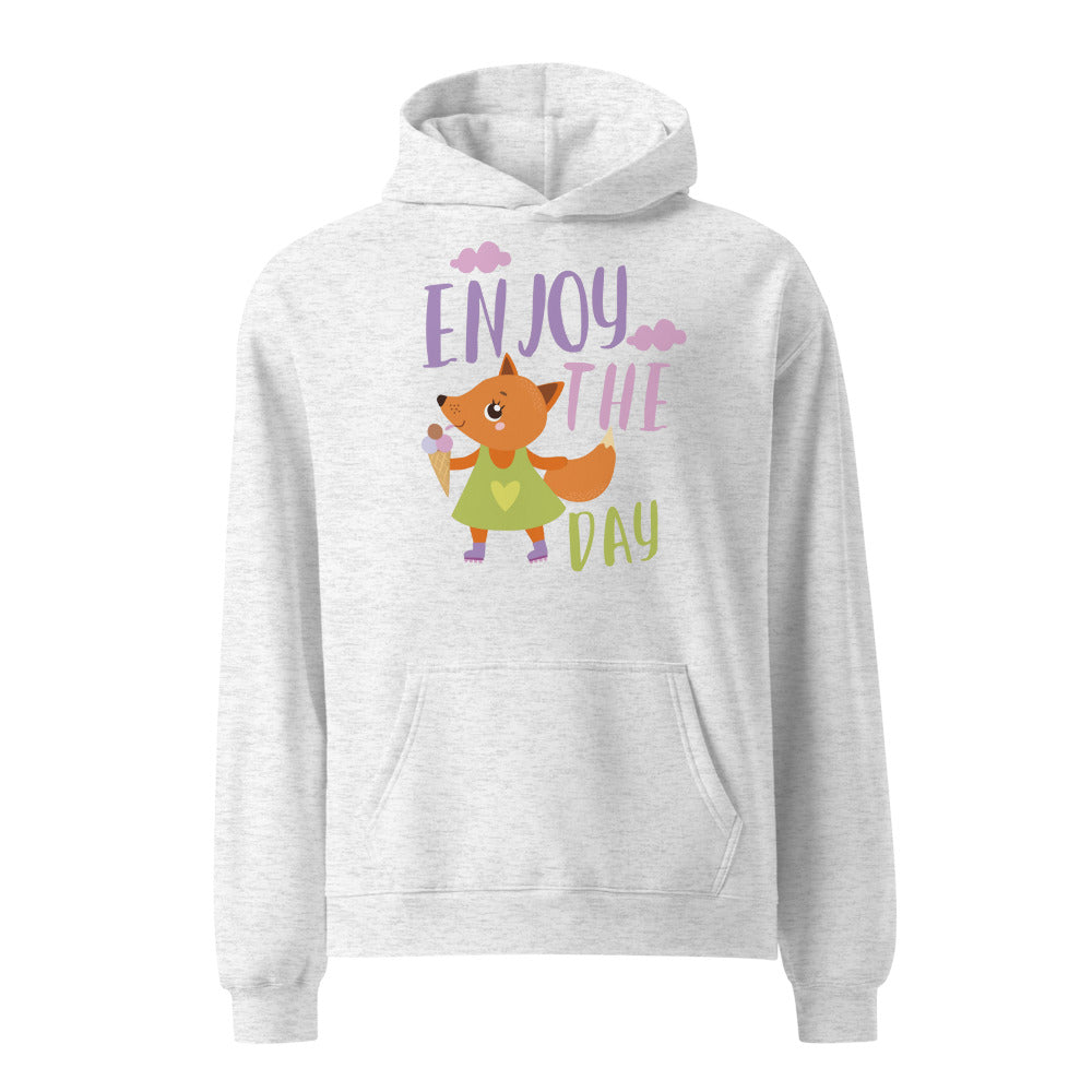 Orange fox - Ẹnoy the day | Unisex Relax Hoodie | AS Colour 5161