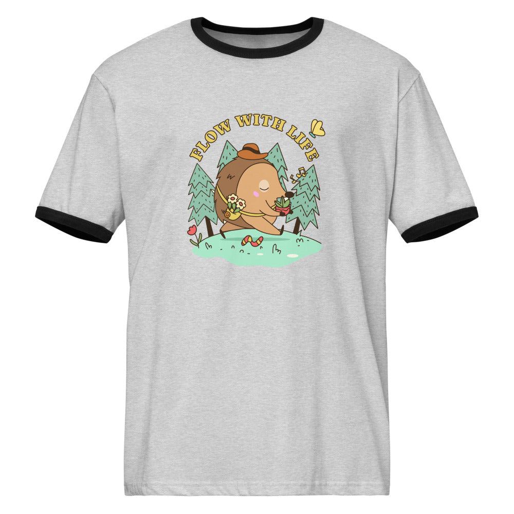 Flow with life | Unisex Ringer T-Shirt | Next Level 3604