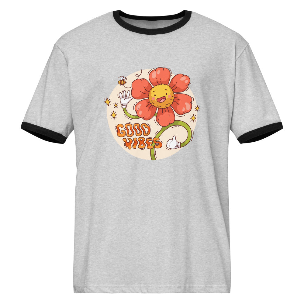 Good vides | Unisex Ringer T-Shirt | Next Level 3604