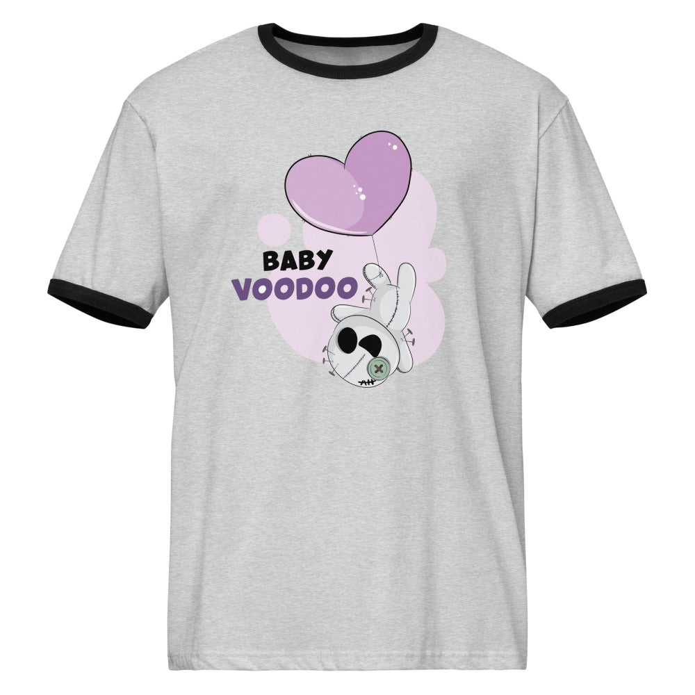 Ted heart - Baby voodoo | Unisex Ringer T-Shirt | Next Level 3604
