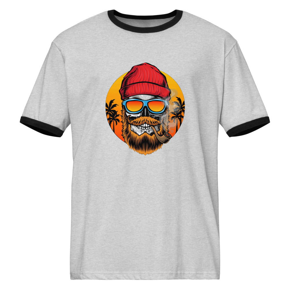 Bearded man | Unisex Ringer T-Shirt | Next Level 3604
