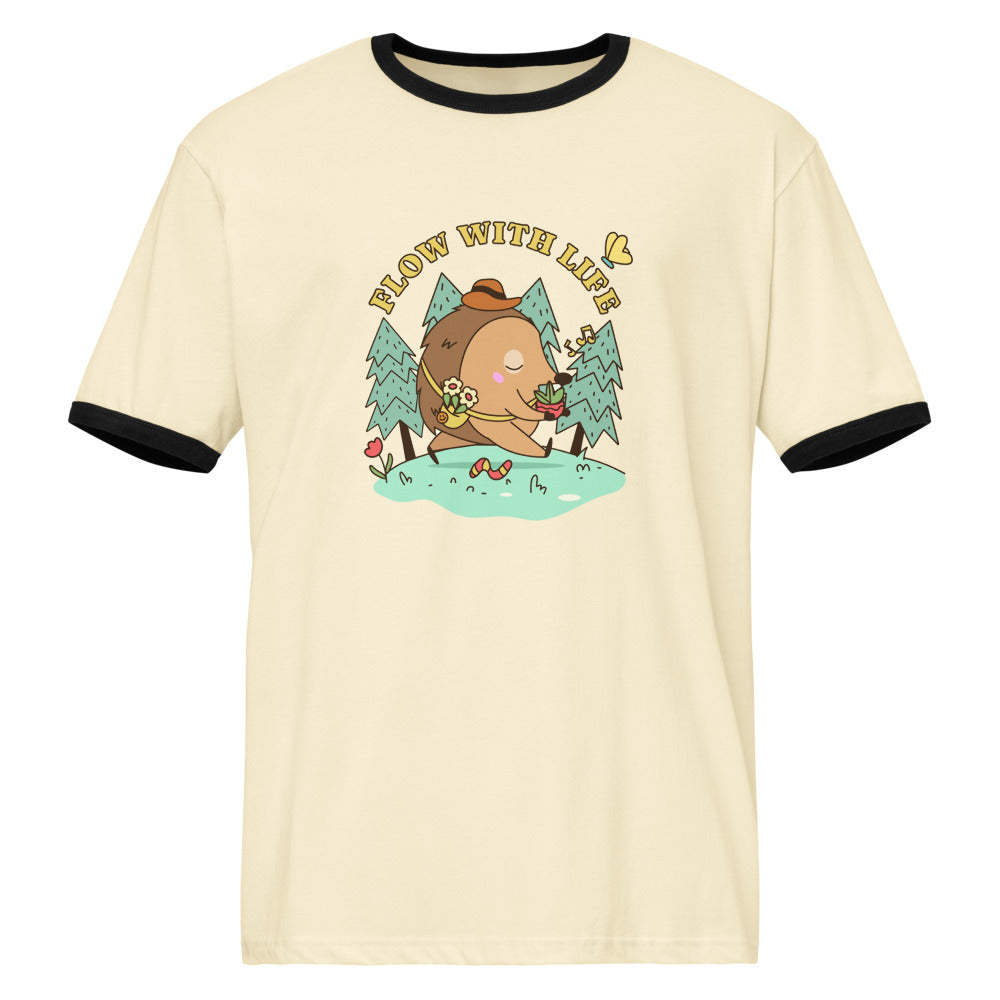 Flow with life | Unisex Ringer T-Shirt | Next Level 3604