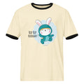 Green rabbit - HIP HIP HOORAAAY | Unisex Ringer T-Shirt | Next Level 3604