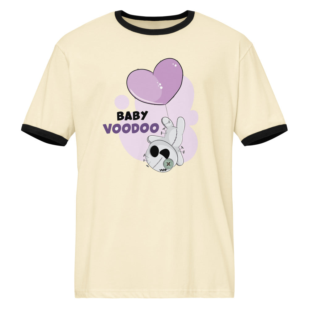 Ted heart - Baby voodoo | Unisex Ringer T-Shirt | Next Level 3604