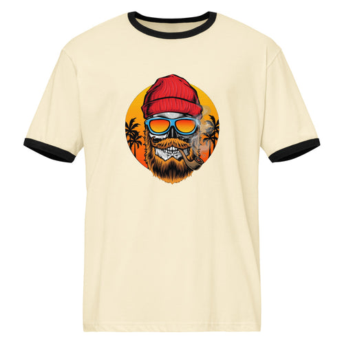 Bearded man | Unisex Ringer T-Shirt | Next Level 3604
