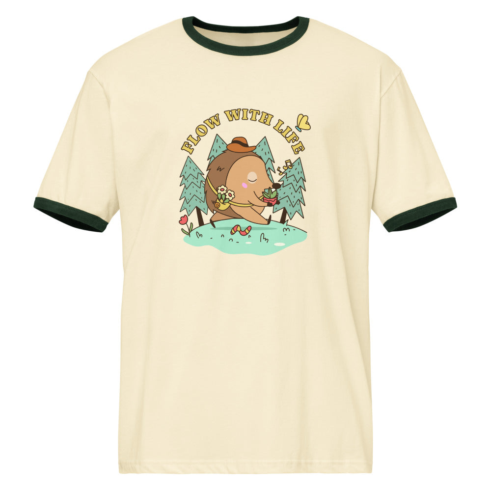 Flow with life | Unisex Ringer T-Shirt | Next Level 3604