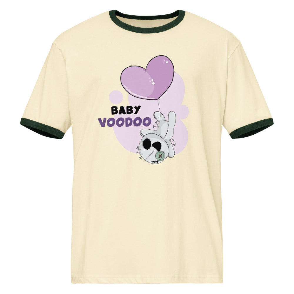 Ted heart - Baby voodoo | Unisex Ringer T-Shirt | Next Level 3604