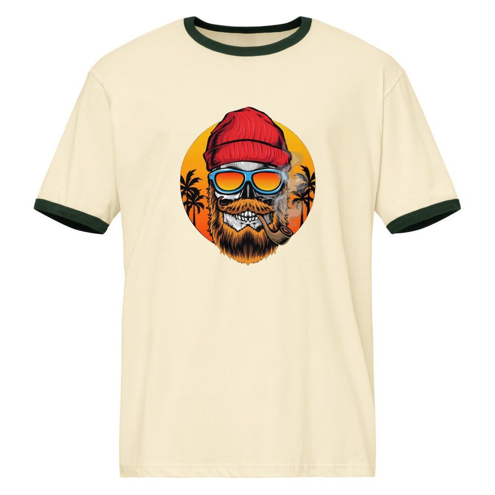 Bearded man | Unisex Ringer T-Shirt | Next Level 3604
