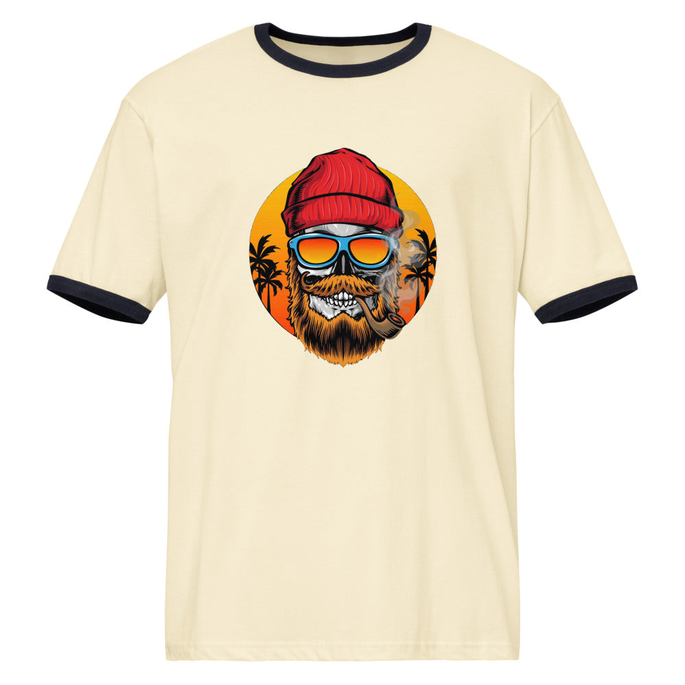 Bearded man | Unisex Ringer T-Shirt | Next Level 3604