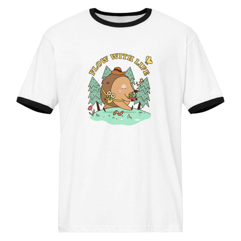 Flow with life | Unisex Ringer T-Shirt | Next Level 3604