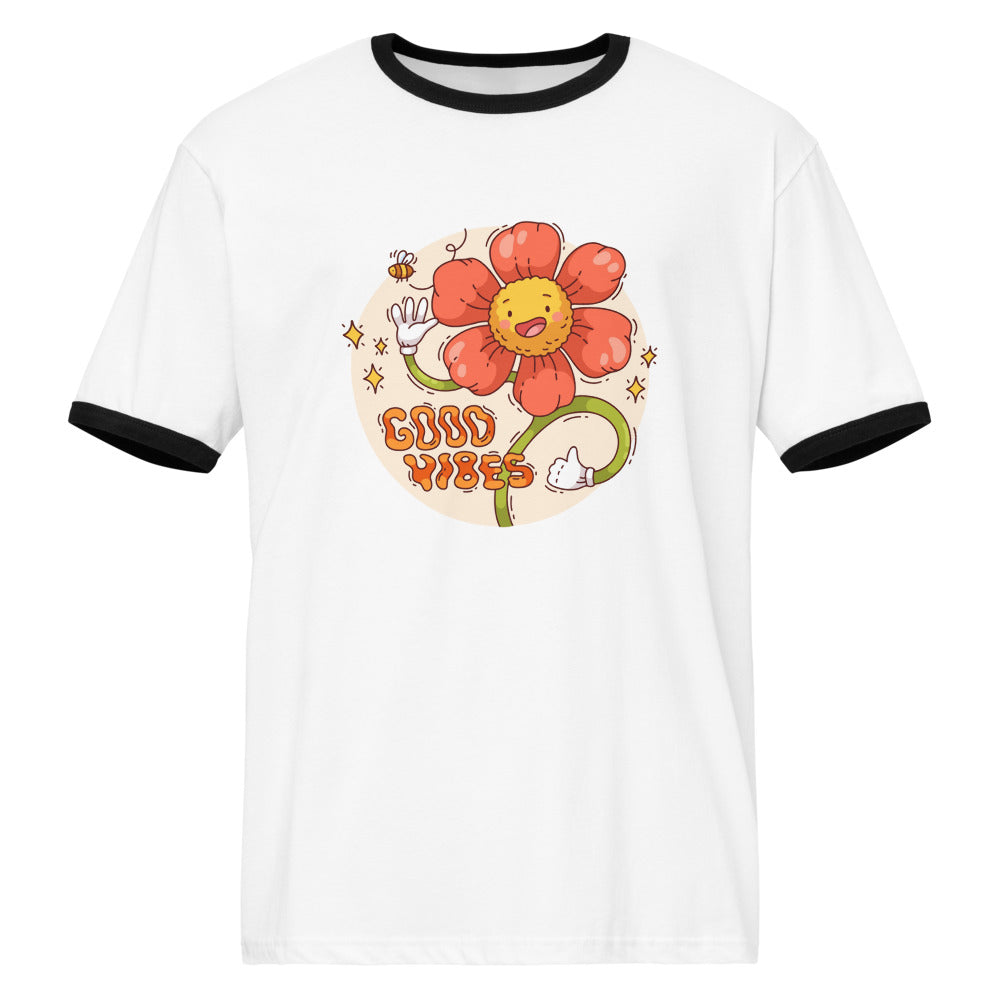 Good vides | Unisex Ringer T-Shirt | Next Level 3604