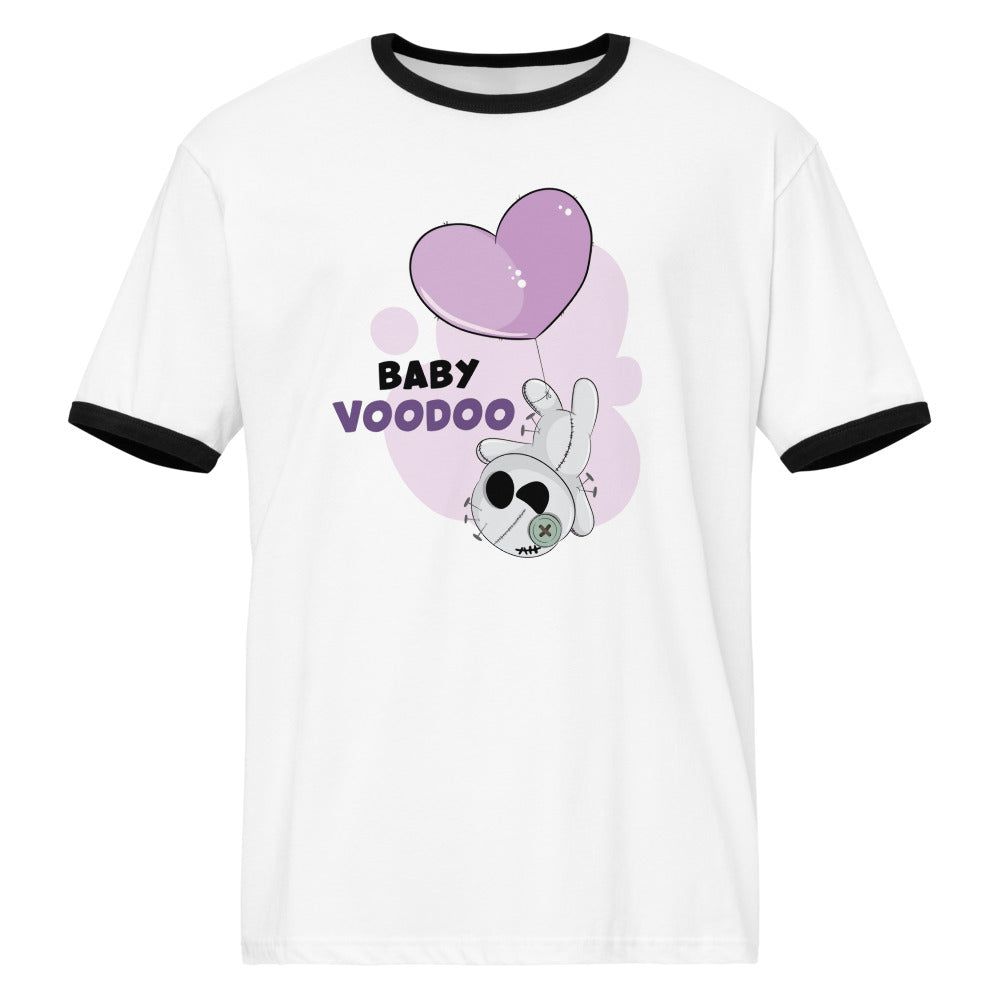 Ted heart - Baby voodoo | Unisex Ringer T-Shirt | Next Level 3604
