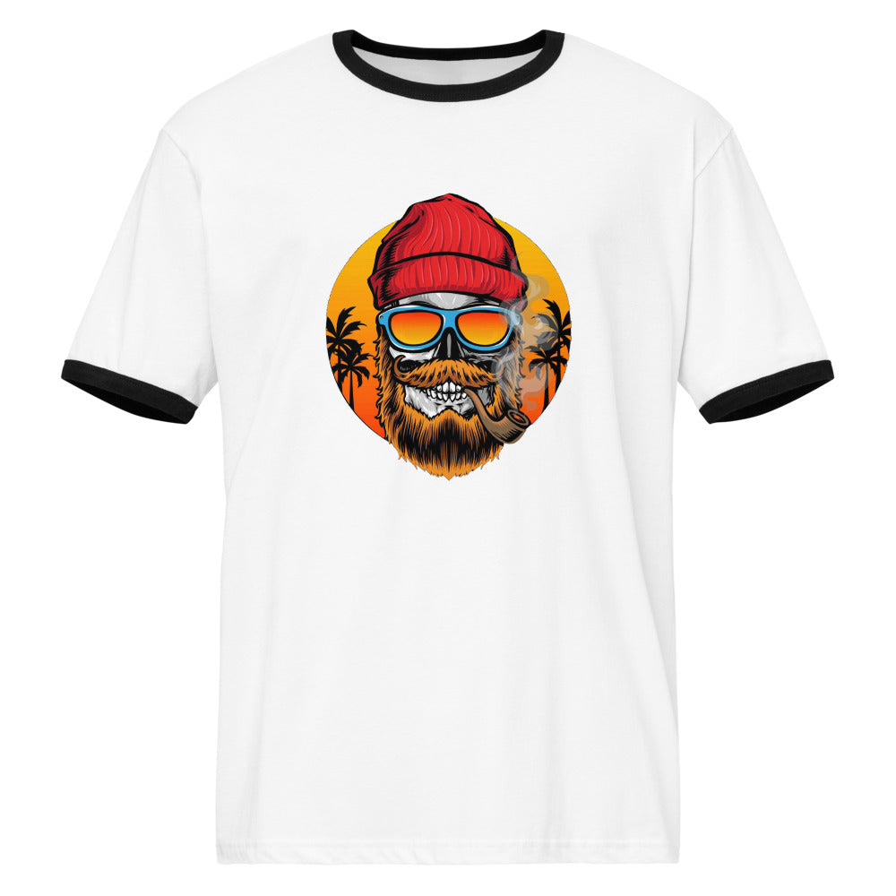 Bearded man | Unisex Ringer T-Shirt | Next Level 3604