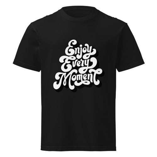 Enjoy every moments white | Unisex Short Sleeve Tee | Printstar 00085-CVT