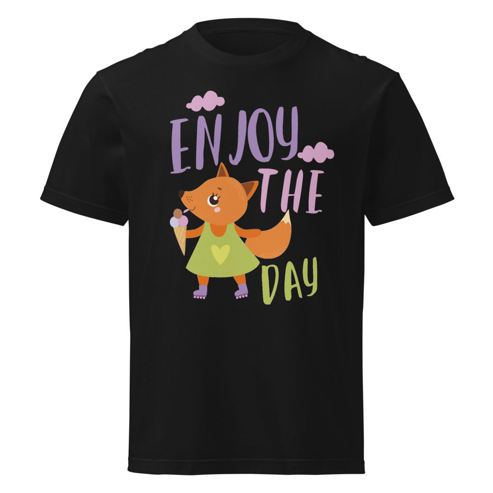 Orange fox - Ẹnoy the day | Unisex Short Sleeve Tee | Printstar 00085-CVT