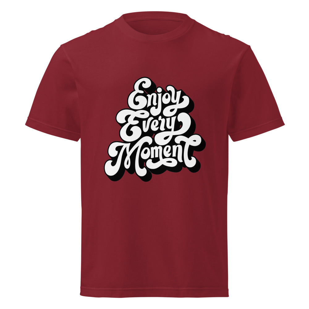 Enjoy every moments white | Unisex Short Sleeve Tee | Printstar 00085-CVT